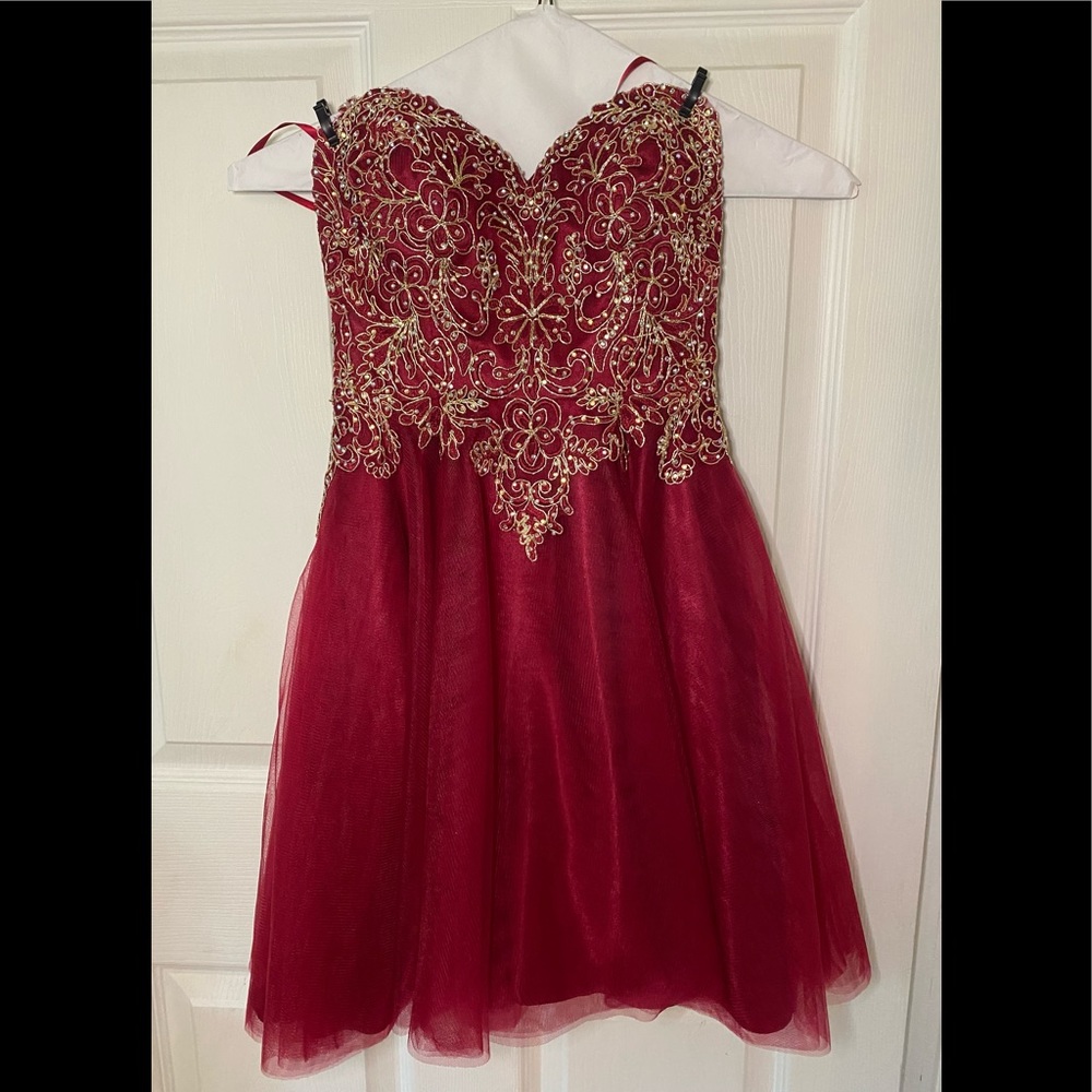 Red and Gold Dress
